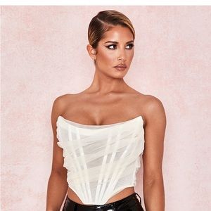 House of CB Melinda Ivory Boned Corset